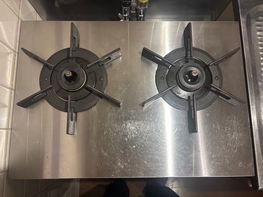 ガスコンロ リンナイ (Rinnai) 60cm 2口 Vamo. バーモ ステンレス ガスコンロ LPガス グリルなし ガステーブル テーブルコンロ 都市ガス用