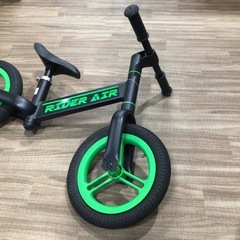 ※前輪空気入らない バランスバック RIDER AIR12 ブラックグリーンの画像