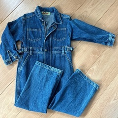 デニム　つなぎ　100