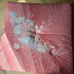 【終了】ピンクの花柄座布団5枚