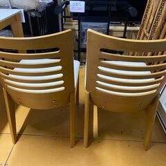 ダイニングテーブルセット　チェア2脚　木製の画像