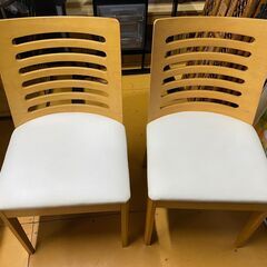 ダイニングテーブルセット　チェア2脚　木製の画像