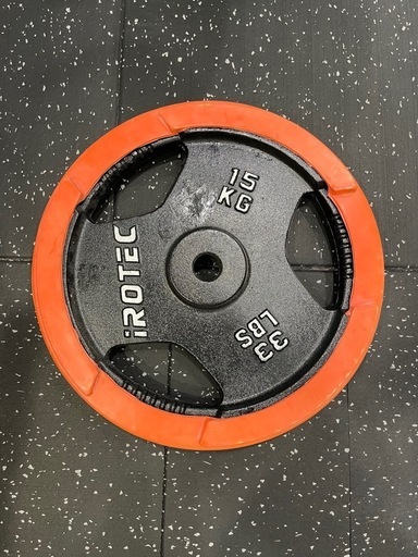 アイロテック　バーベルプレート15kg 2枚セット