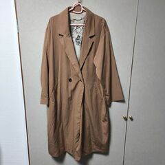 スプリングコート 裏地猫柄 E hyphen world gal...