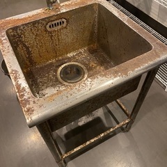 無料　一層シンク　業務用　サビ　の画像