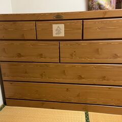 収納家具　タンス　衣類収納の画像
