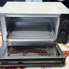 無印良品　オーブントースター　ブラック／ホワイト　２０１９年製　１０００Ｗ　良品計画　ＭＵＪＩ　ＭＪ－ＯＴ１０Ａの画像