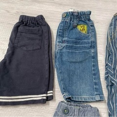 男の子90センチ夏物パンツ11本セットの画像