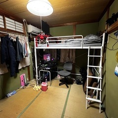 　引取中　ロフトシングルベッド　本体のみ
