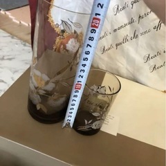 日本製トレー付き水割りセット　コップ　グラスセット ピッチャーと氷入れ付き。の画像