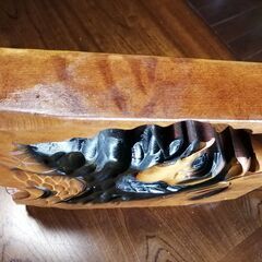 壁掛け　木彫りの画像