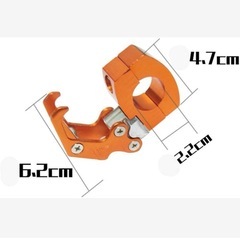 汎用バイク ハンドルフック 荷物かけ ヘルメットかけ 22.2mm 2個セットの画像