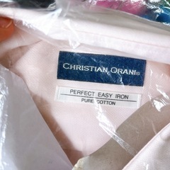 ワイシャツ 薄ピンク Lの画像