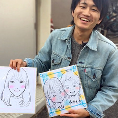 【絵を描くお仕事に興味がある方】似顔絵イベントスタッフを募集します！【岡山県岡山市で募集】の画像