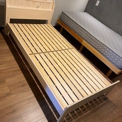 シングルベッド　ニトリ　フランスベットの画像