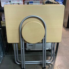 折り畳み　デスク＆チェア セット　の画像