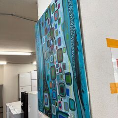 リサイクルショップどりーむ天保山店　No1396　絵画　壁掛けインテリア　抽象画　オシャレ　お買い得品　大きめの画像