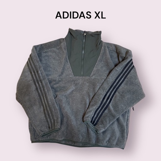 【新品タグ付】adidas MHS FLC ハーフジップ フリース XL