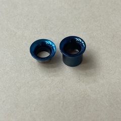 [未使用]
ボディーピアス　拡張用ピアス　ネジ式　0G 8mm ブルー系の画像