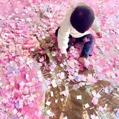 【JR四条畷駅】4/13（日）絵の具まみれアート体験♪桜の木をつ...