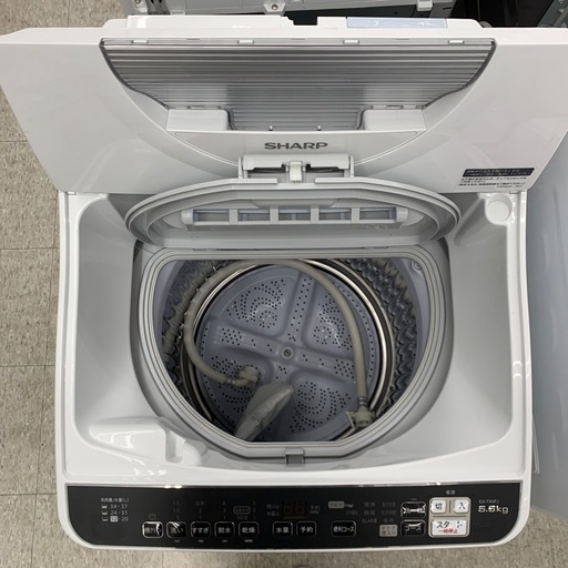 SHARP 全自動洗濯機　ES-TX5FJ-W