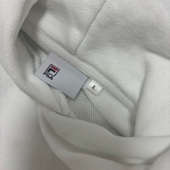 FILA パーカー　ホワイト　Lサイズの画像