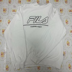FILA パーカー　ホワイト　Lサイズ