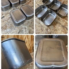 C(7124) 寿金属工業 ベルサイユ ステンレス 深型 バット 5個セット キッチンバット 調理器具 飲食店 業務用 店舗用 中古の画像