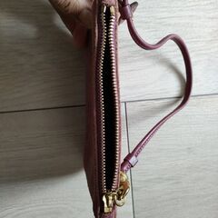 コーチ　パープル　スエード　リストレットの画像