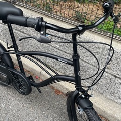 🔶新車🔶ミニビーチクルーザー✨　大人も子供もお乗り頂けます✨　130㎝～　SHIMANO/外装6段変速　20インチ　点検調整永久無料✨　西宮市　自転車　小径車の画像