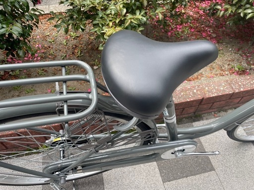 ?新車?　ファッションサイクル　26インチ　LEDオートライト　ローラーブレーキ　パイプキャリア　　点検調整永久無料✨　西宮市　自転車