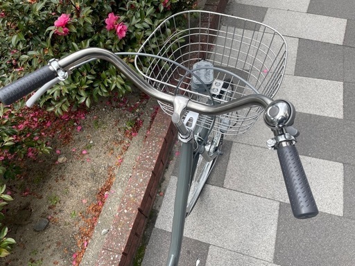 ?新車?　ファッションサイクル　26インチ　LEDオートライト　ローラーブレーキ　パイプキャリア　　点検調整永久無料✨　西宮市　自転車