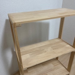 ニトリ　パインラック　2段の画像