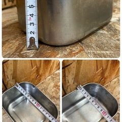 C(7125) 寿金属工業 ベルサイユ ステンレス 深型 バット 6個セット キッチンバット 調理器具 飲食店 業務用 店舗用 中古の画像