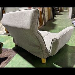 札幌限定配送/お引き取り可◆家具◆CAINZ◆TVが見やすいリクライニングソファ◆CRAK-フィーゴ/グレー◆W122-168 D68-107 H27-80の画像