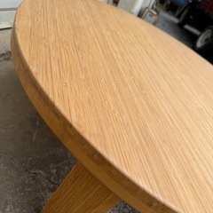 極上品】テオリ 高級竹素材座卓テーブル ちゃぶ台