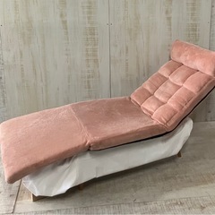 J96⭐️3way 座椅子 カウチ ベッド リクライニング ふわもこ ベルベットの画像