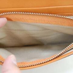 エアリスト 長財布 ルナ 横19×縦9.5×厚さ2.5cm 薄型 かぶせタイプ オレンジ系 airlist 札幌市 清田区 平岡の画像