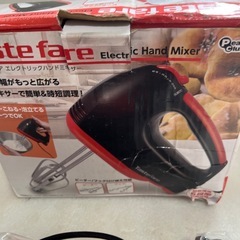 未使用保管品 テイストフェア エレクトリックハンドミキサー 電動ミキサー キッチンツール 5段階調整の画像