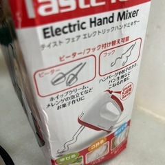未使用保管品 テイストフェア エレクトリックハンドミキサー 電動ミキサー キッチンツール 5段階調整の画像