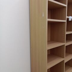 ★ジモティ割あり★ SHIRAI 本棚 ライトブラウン H198×D29×W87 クリーニング済み HJ6186の画像