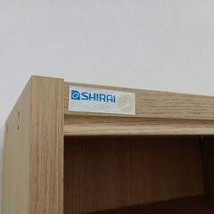 ★ジモティ割あり★ SHIRAI 本棚 ライトブラウン H198×D29×W87 クリーニング済み HJ6186の画像