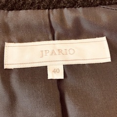 【着払い・現金受渡し可能・未使用】カシミヤ100% JPARIO ウールピーコート 40サイズ ダークグレーの画像