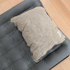 エアーマット エアーピロー ソロキャンプの画像