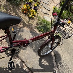 折りたたみ自転車20インチ6段ギャカゴ付きの画像