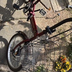 折りたたみ自転車20インチ6段ギャカゴ付きの画像