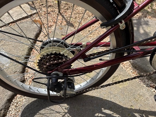 折りたたみ自転車20インチ6段ギャカゴ付き