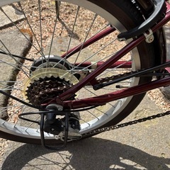 折りたたみ自転車20インチ6段ギャカゴ付きの画像