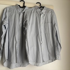 2セット UNIQLO ブロードシャツ ボタンダウン
