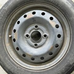 155/65R13 タイヤ&ホイール 4本セット 夏タイヤ◇軽自動車13インチ 溝残7～8分程度の画像